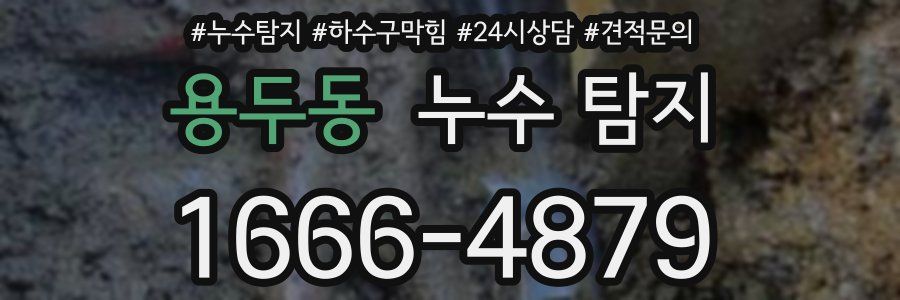 용두동 누수 탐지