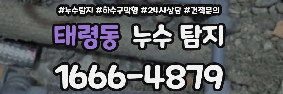 태령동 누수 탐지