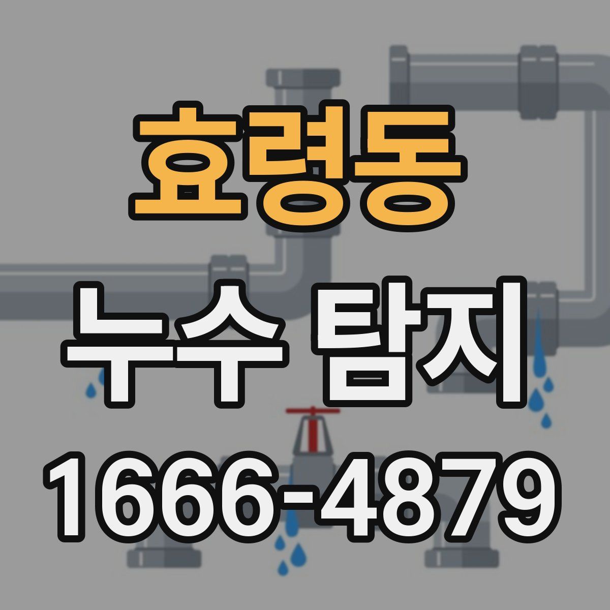 효령동 누수 탐지