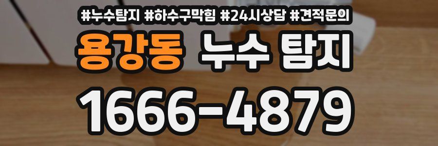용강동 누수 탐지