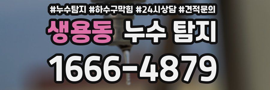 생용동 누수 탐지