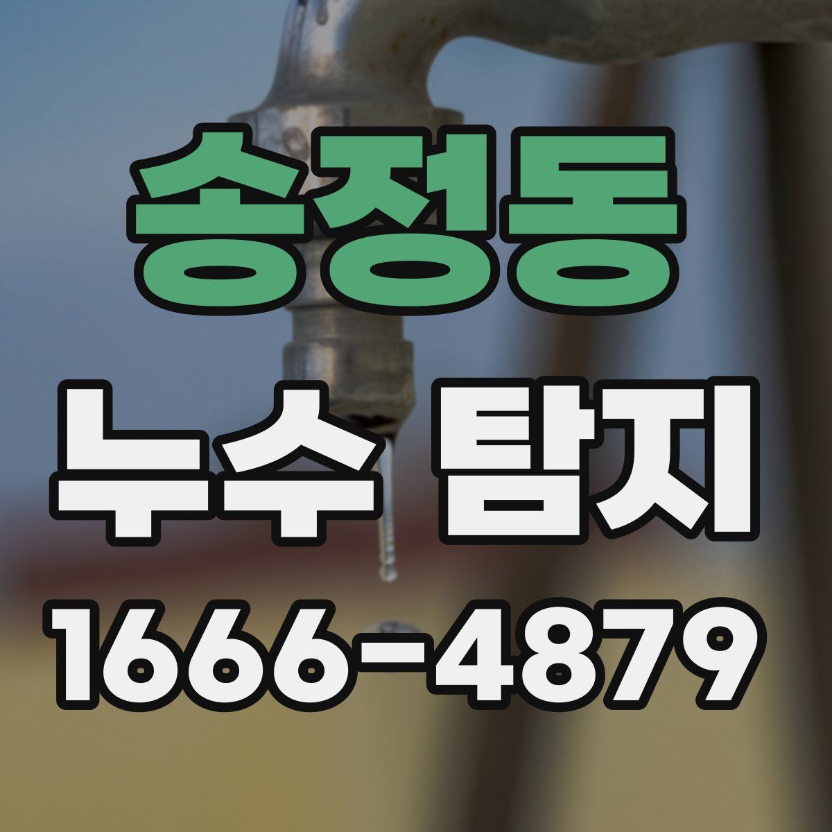 송정동 누수 탐지