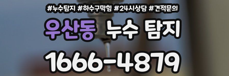 우산동 누수 탐지