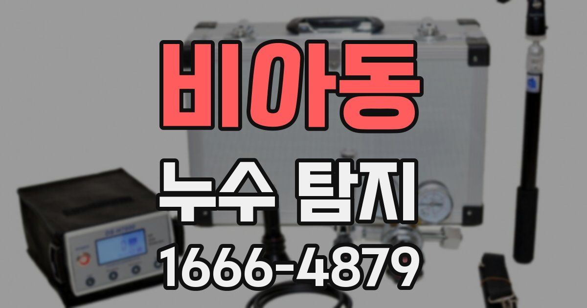 비아동 누수 탐지