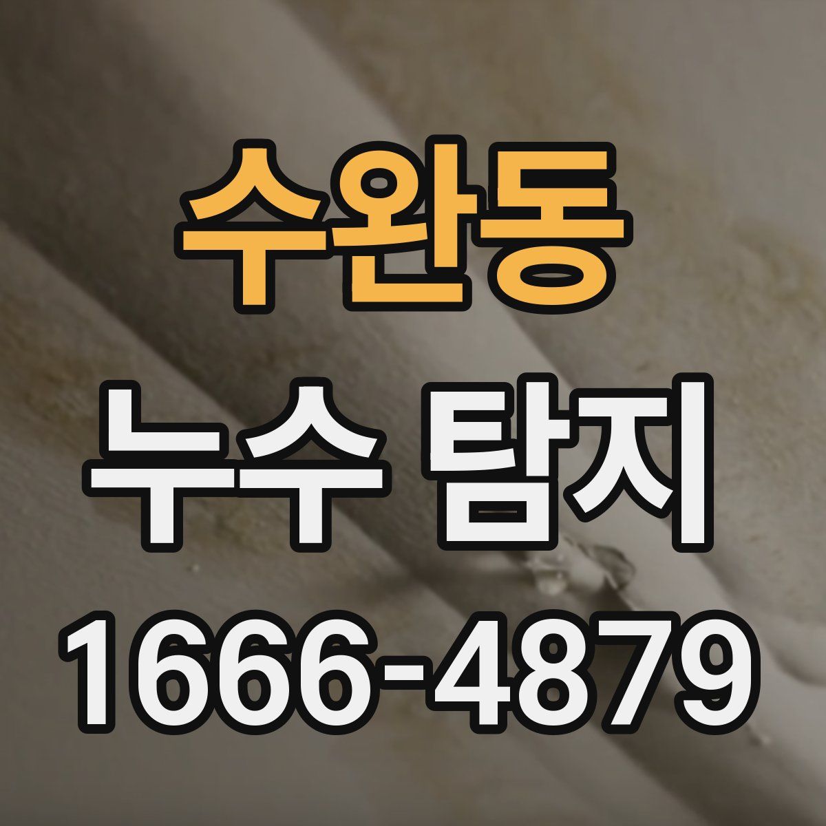 수완동 누수 탐지
