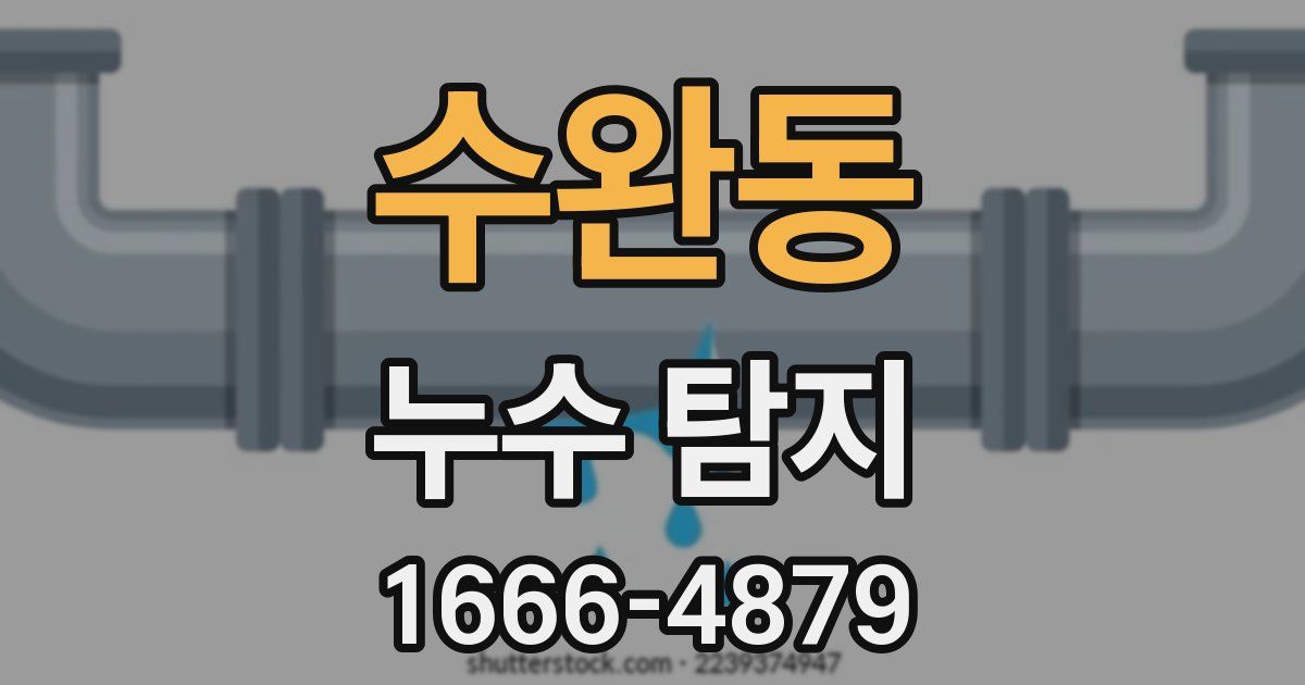 수완동 누수 탐지