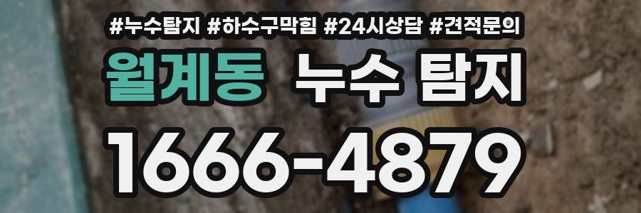 월계동 누수 탐지