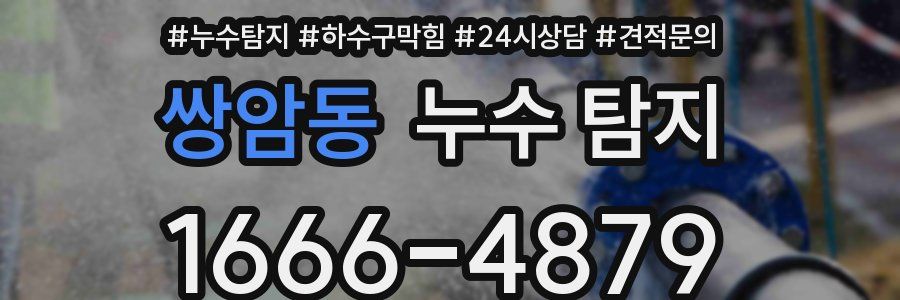 쌍암동 누수 탐지