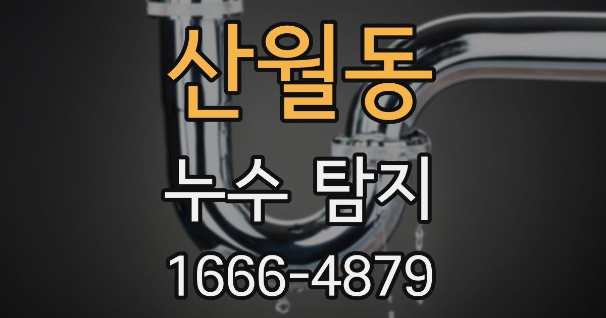산월동 누수 탐지