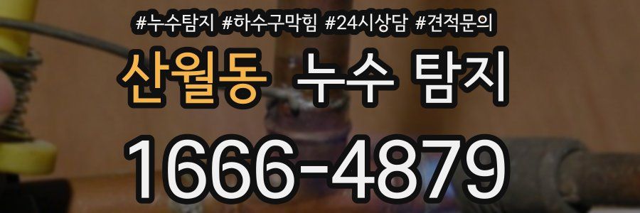 산월동 누수 탐지