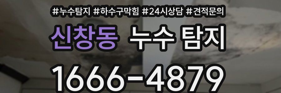 신창동 누수 탐지