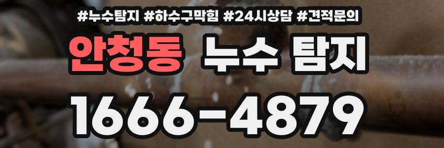 안청동 누수 탐지