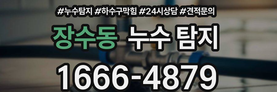 장수동 누수 탐지