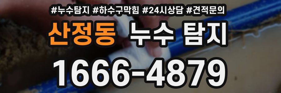 산정동 누수 탐지