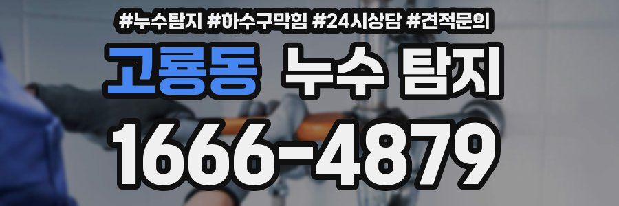 고룡동 누수 탐지
