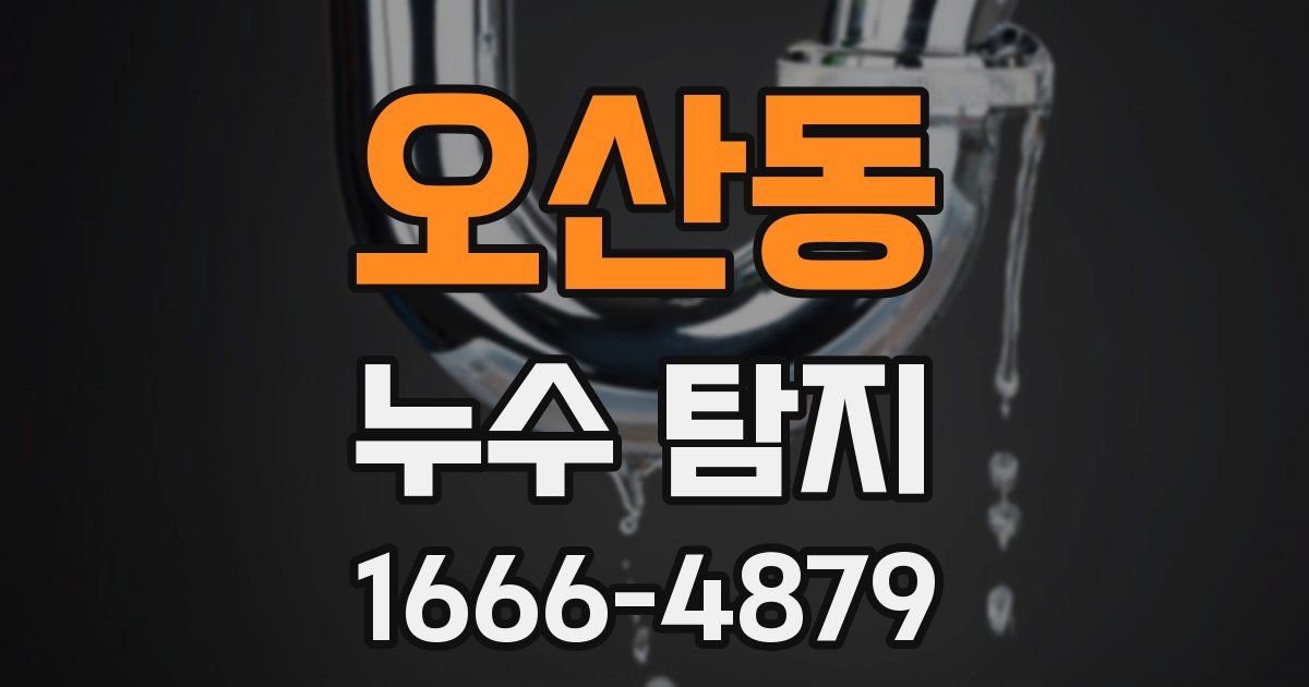 오산동 누수 탐지