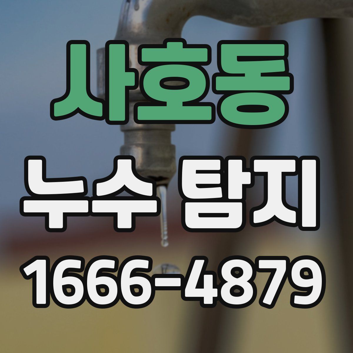 사호동 누수 탐지