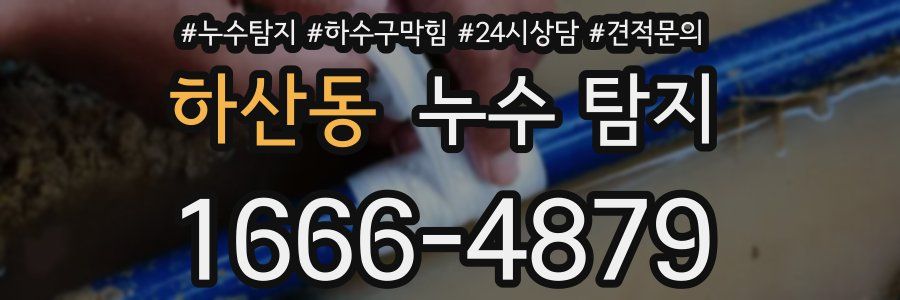 하산동 누수 탐지