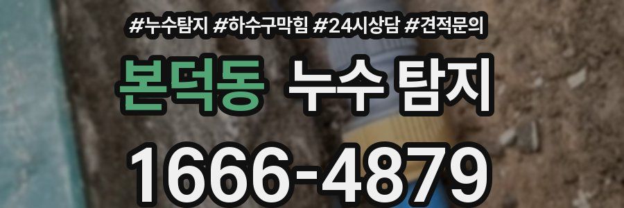 본덕동 누수 탐지