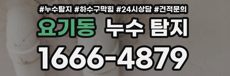 요기동 누수 탐지