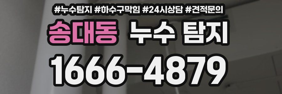 송대동 누수 탐지