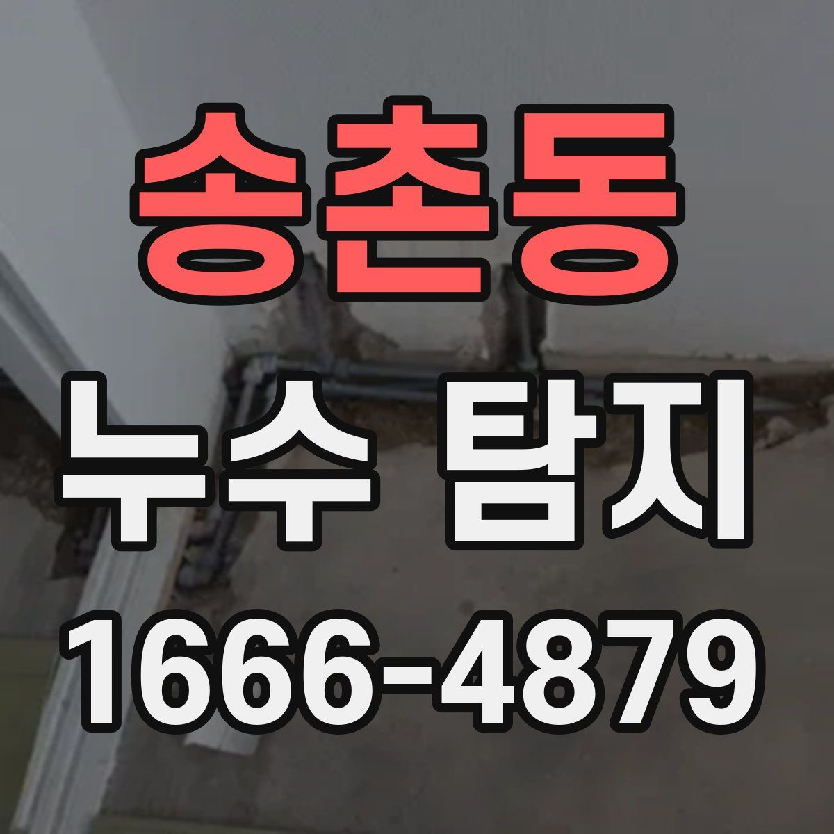 송촌동 누수 탐지