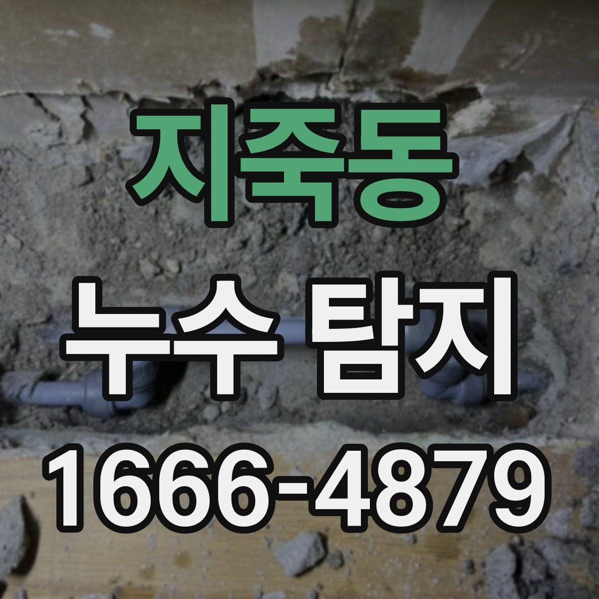 지죽동 누수 탐지