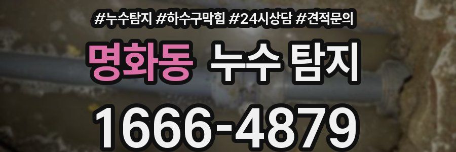명화동 누수 탐지