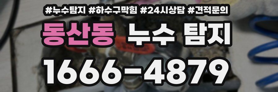 동산동 누수 탐지