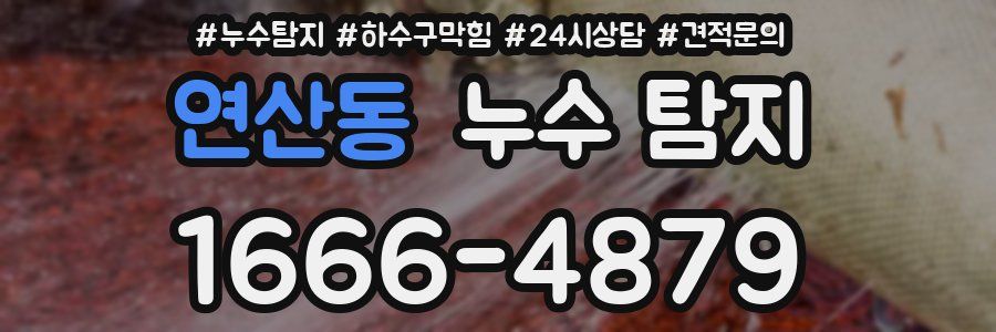 연산동 누수 탐지