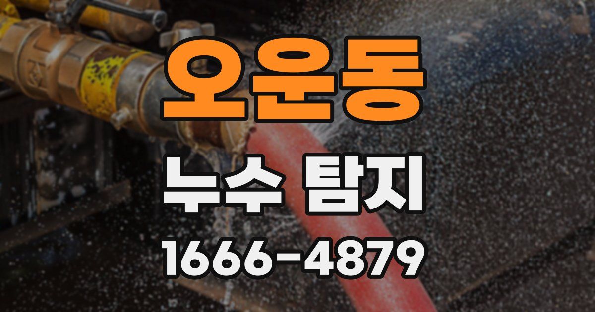 오운동 누수 탐지