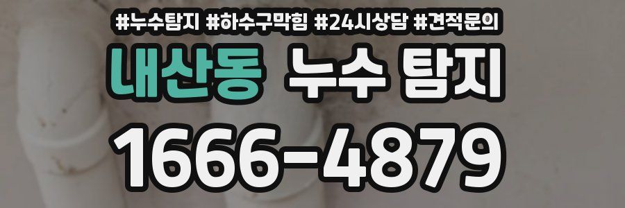 내산동 누수 탐지