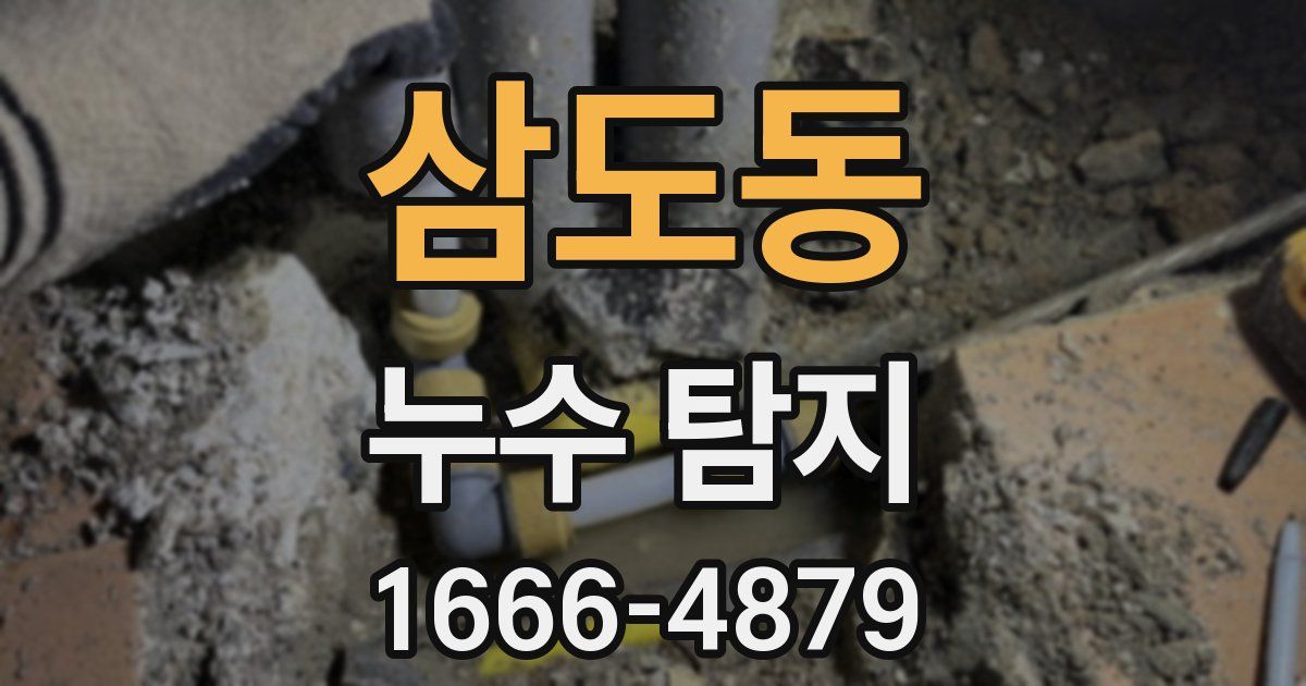 삼도동 누수 탐지