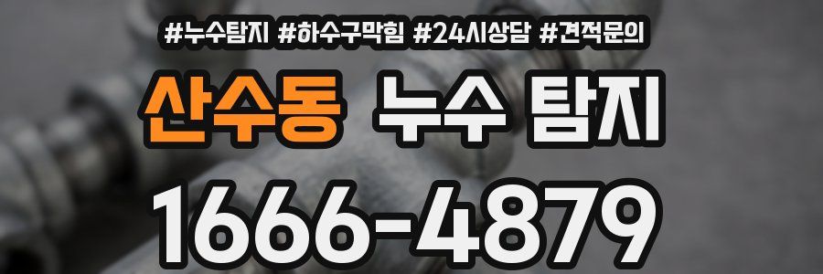 산수동 누수 탐지