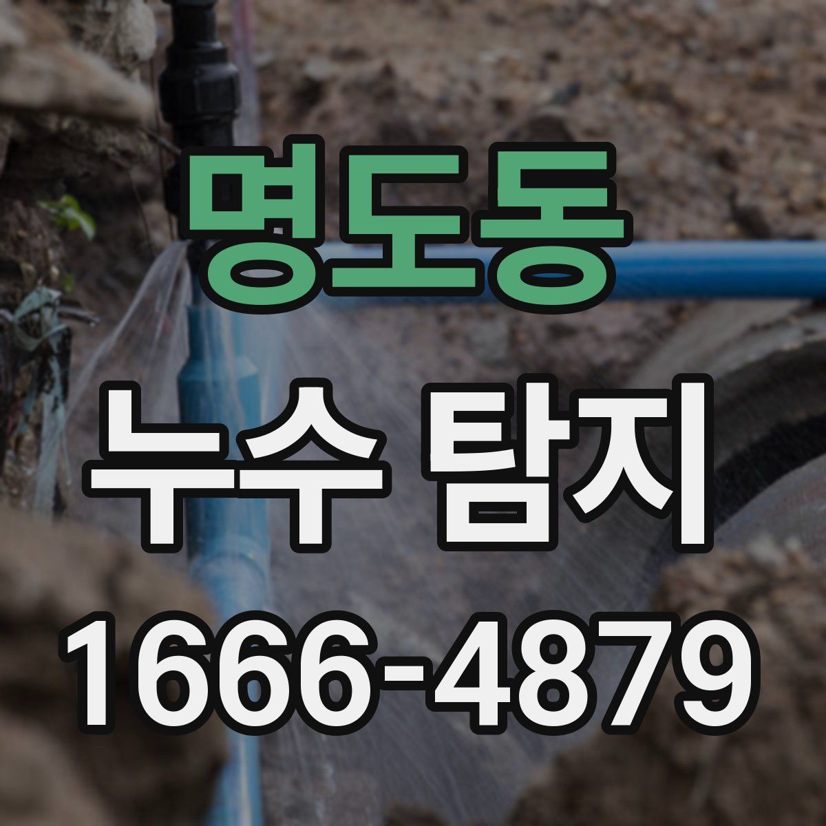 명도동 누수 탐지