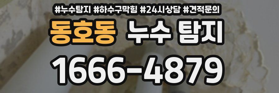 동호동 누수 탐지