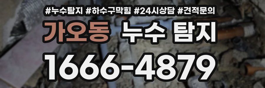 가오동 누수 탐지