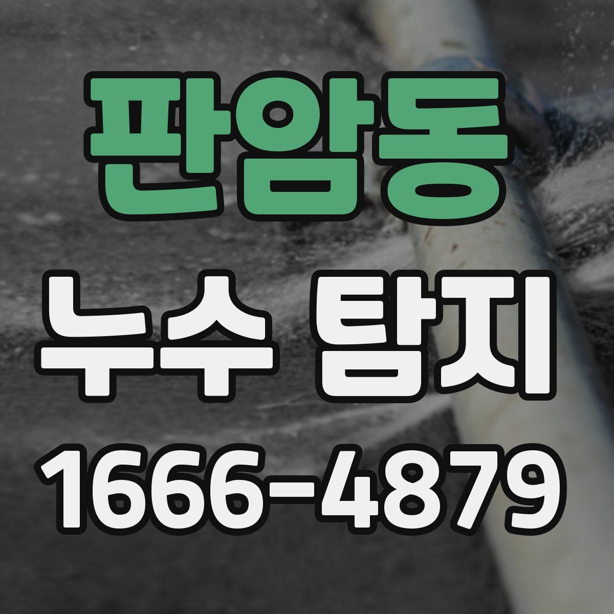 판암동 누수 탐지