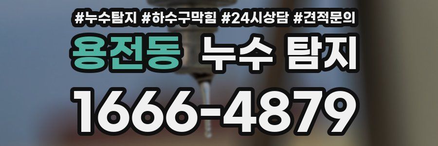 용전동 누수 탐지