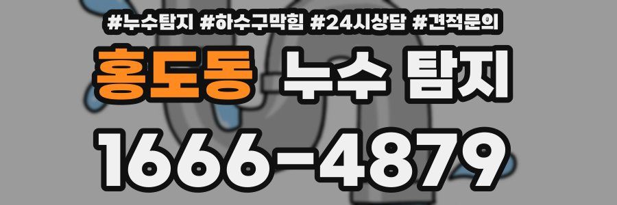 홍도동 누수 탐지