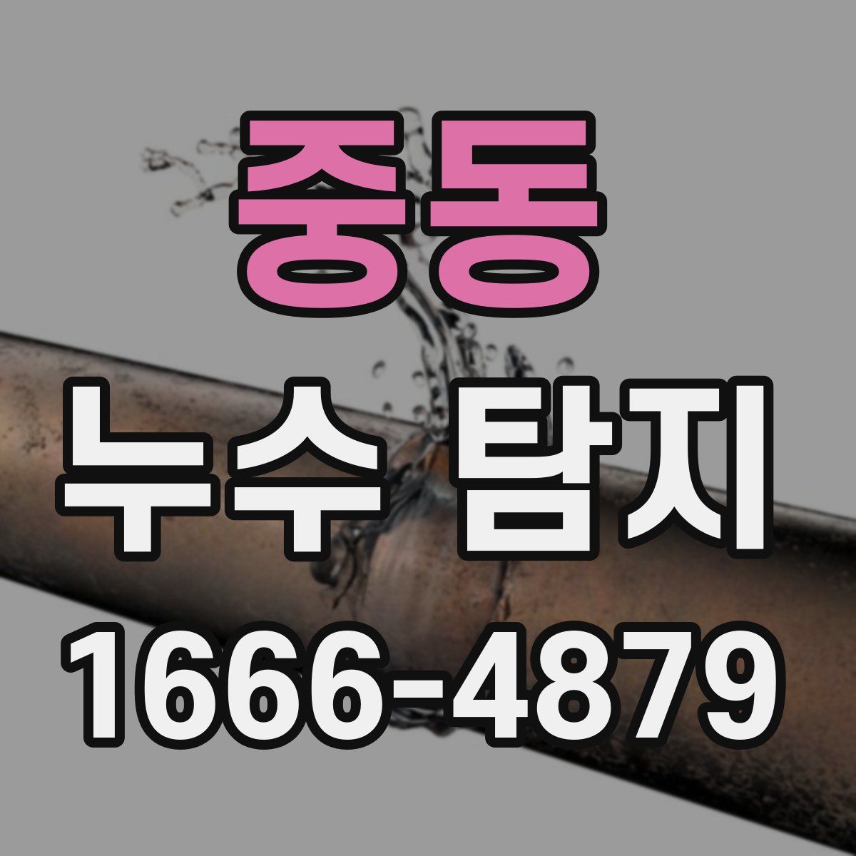 중동 누수 탐지
