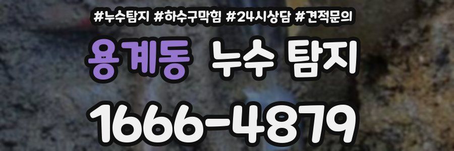 용계동 누수 탐지