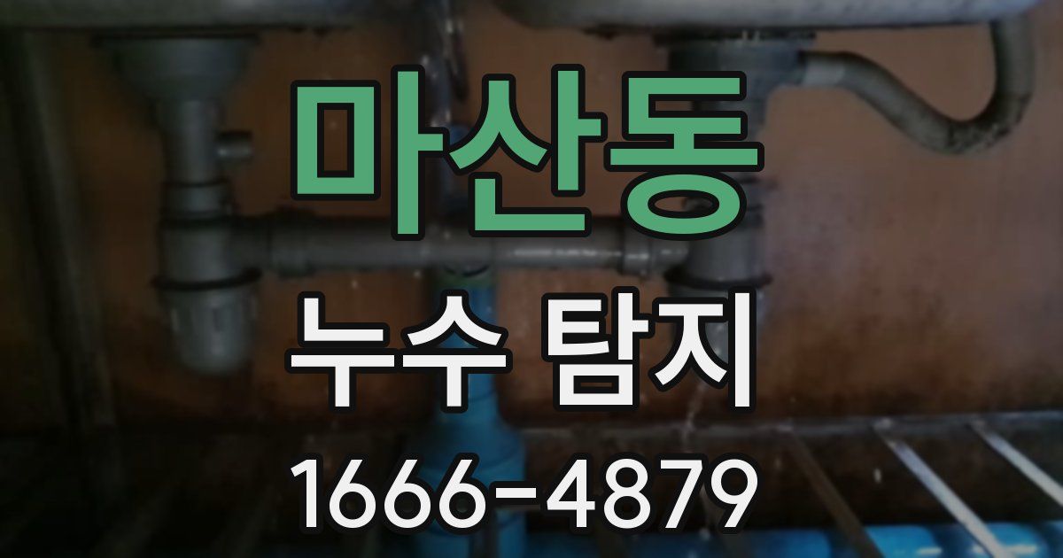 마산동 누수 탐지