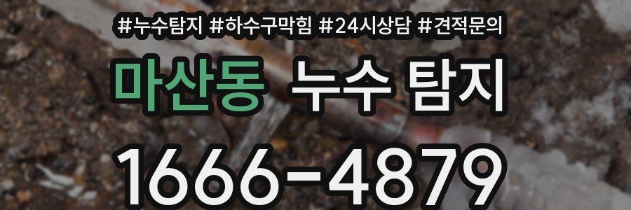 마산동 누수 탐지