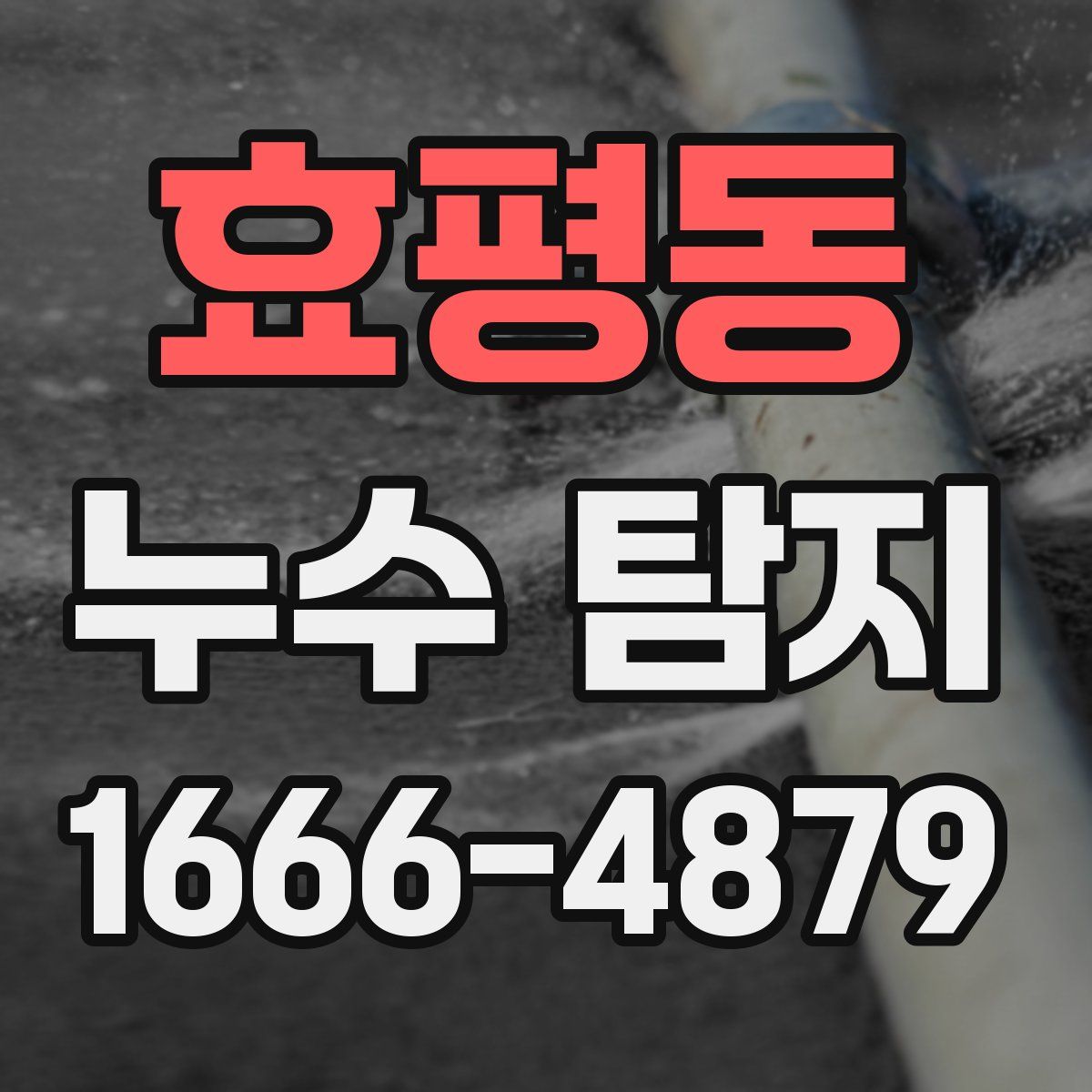 효평동 누수 탐지