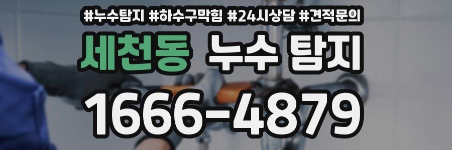 세천동 누수 탐지