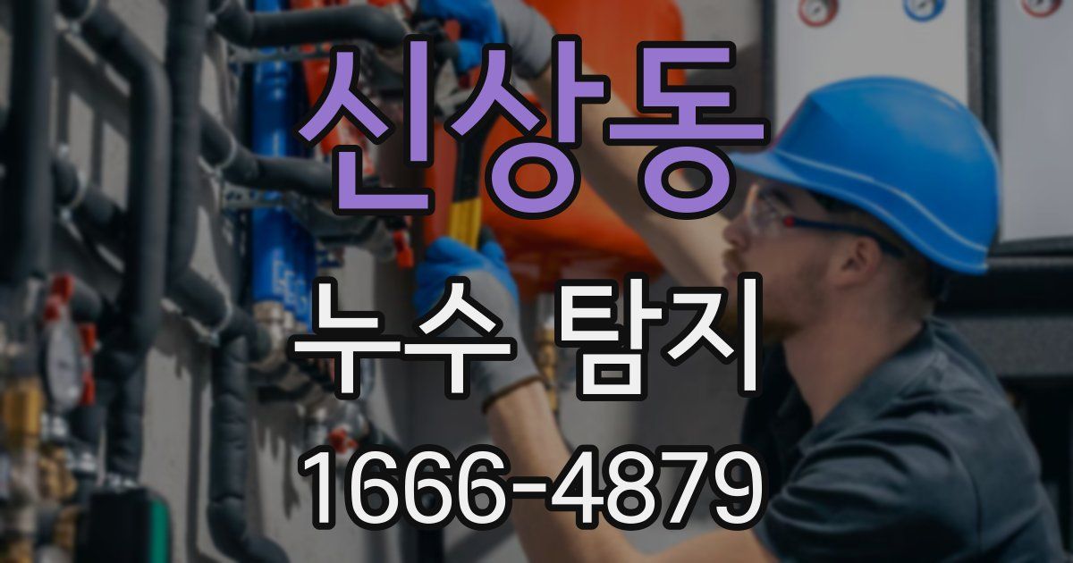 신상동 누수 탐지