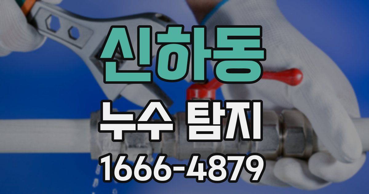 신하동 누수 탐지