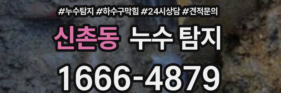 신촌동 누수 탐지