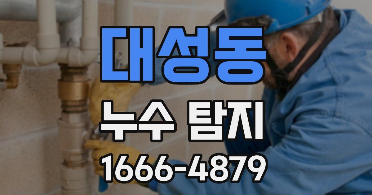 대성동 누수 탐지
